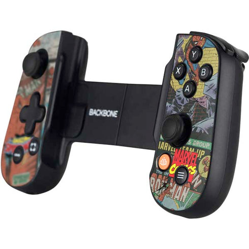 Marvel Classic Comics Amazing Spider-Man Collage Backbone One for iPhone Game Controller Skin